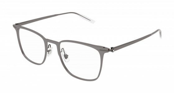 Montblanc MB0232O Eyeglasses, 002 - GUNMETAL with TRANSPARENT lenses