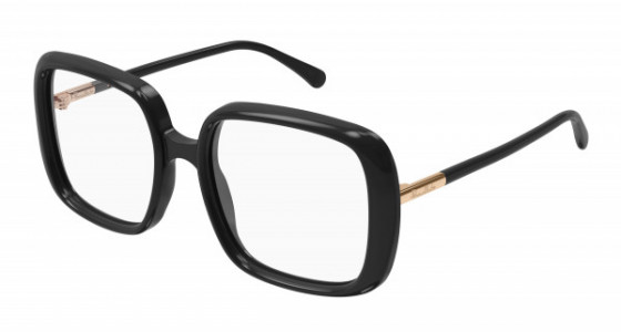 Pomellato PM0117O Eyeglasses, 001 - BLACK with TRANSPARENT lenses
