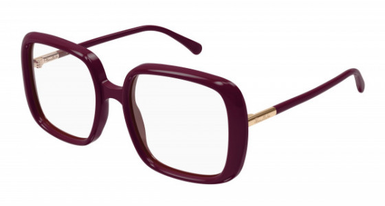 Pomellato PM0117O Eyeglasses, 003 - BURGUNDY with TRANSPARENT lenses