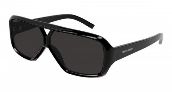Saint Laurent SL 569 Y Sunglasses, 001 - BLACK with BLACK lenses