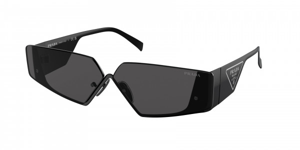 Prada PR 58ZS Sunglasses, 1AB06L BLACK DARK GREY (BLACK)