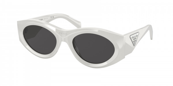 Prada PR 20ZSF Sunglasses, 1425S0 TALC DARK GREY (WHITE)