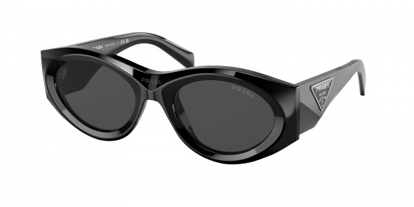 Prada PR 20ZS Sunglasses, 1AB5S0 BLACK DARK GREY (BLACK)