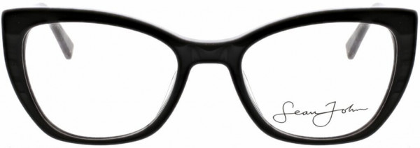 Sean John SJLO6020 Eyeglasses, 001 Shiny Black