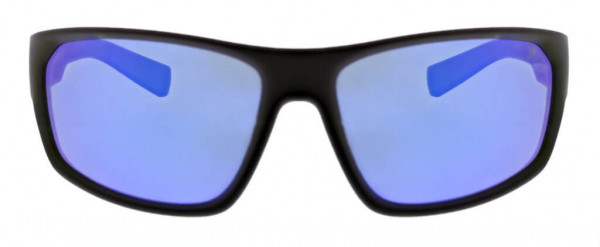 Hurley HSM1005P Sunglasses, 002 Matte Blk/Blue