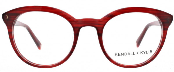KENDALL + KYLIE KKO103 Eyeglasses, 605 Striated Burgundy
