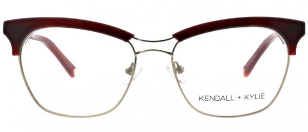 KENDALL + KYLIE KKO109 Eyeglasses, 605 Striated Burgundy