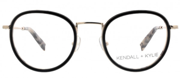KENDALL + KYLIE KKO115 Eyeglasses, 010 Black over Taupe Tortoise