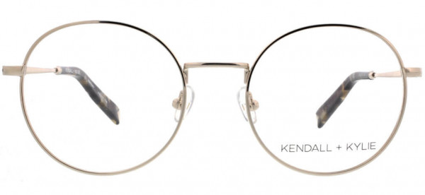 KENDALL + KYLIE KKO117 Eyeglasses, 718 Satin Light Gold