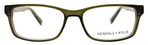 KENDALL + KYLIE KKO120 Eyeglasses, 301 Moss Green Crystal
