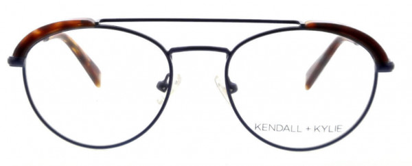 KENDALL + KYLIE KKO132 Eyeglasses, 403 Satin Dark Blue/Dark Tortoise