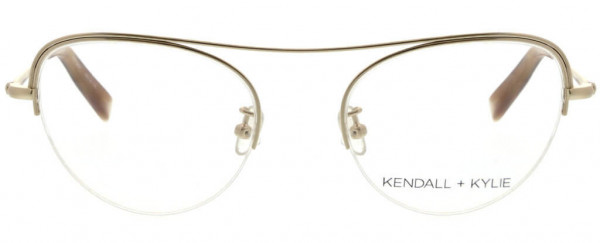 KENDALL + KYLIE KKO138 Eyeglasses, 718 Shiny Light Gold