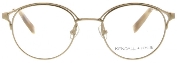 KENDALL + KYLIE KKO139 Eyeglasses, 718 Satin Light Gold