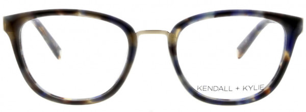 KENDALL + KYLIE KKO141 Eyeglasses, 423 Blue Paradise with Shiny Light Gold