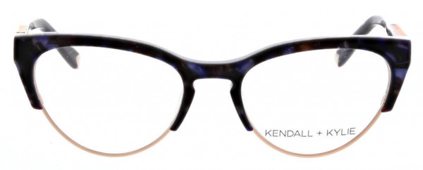 KENDALL + KYLIE KKO146 Eyeglasses, 431 Iris Pearl with Satin Rose Gold