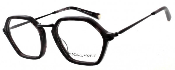 KENDALL + KYLIE KKO149 Eyeglasses, 017 Midnight Mother of Pearl with Matte Black
