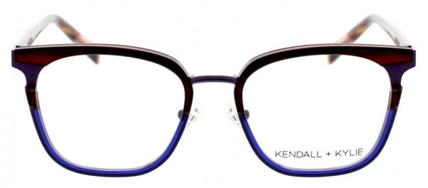 KENDALL + KYLIE KKO189 Eyeglasses, 404 Blueberry Truffle/Satin Indigo