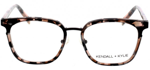 KENDALL + KYLIE KKO189 Eyeglasses, 653 Cherry Blossom Tortoise/Satin Black