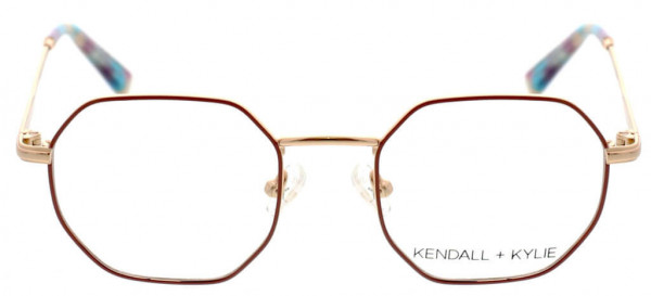 KENDALL + KYLIE KKO195 Eyeglasses, 651 Satin Blush/Shiny Rose Gold