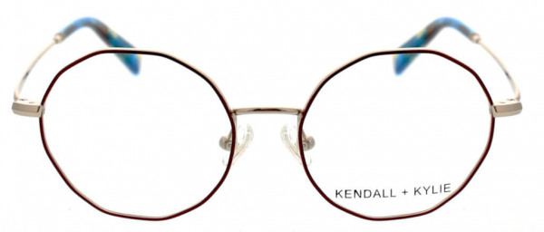 KENDALL + KYLIE KKO197 Eyeglasses, 604 Satin Burgundy/Shiny Light Gold