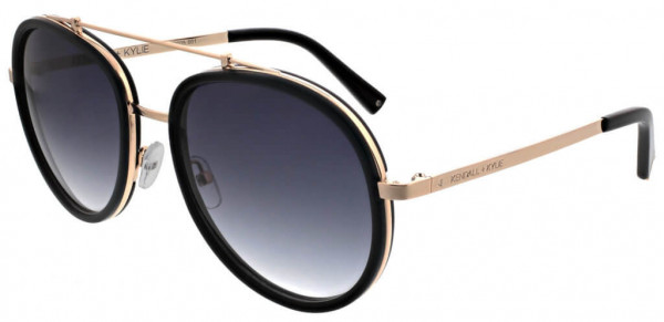 KENDALL + KYLIE KK5005 Sunglasses, 001 Black + Shiny Almond Gold