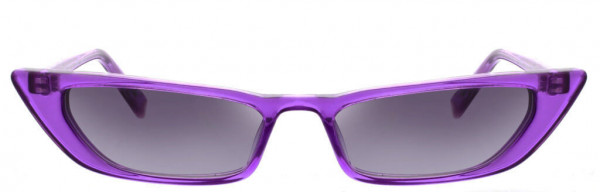 KENDALL + KYLIE KK5021 Sunglasses, 503 Crystal Lipstick Purple + Smoke to Clear Gradient