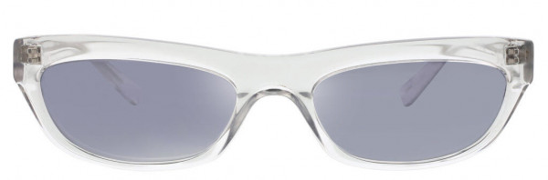 KENDALL + KYLIE KK5054 Sunglasses, 971 Crystal Clear + Silver Mirror