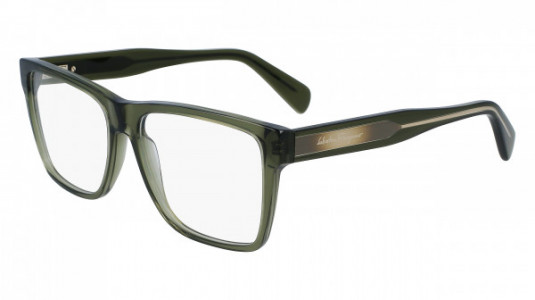 Ferragamo SF2953 Eyeglasses, (320) TRANSPARENT KHAKI