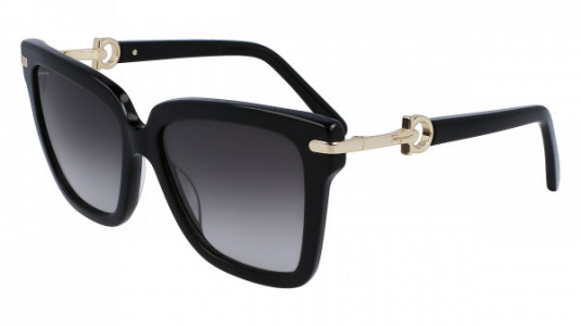 Ferragamo SF1085S Sunglasses, (011) BLACK/GOLD