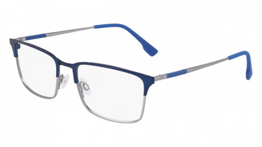 Flexon FLEXON E1132 Eyeglasses, (410) MATTE NAVY/SILVER