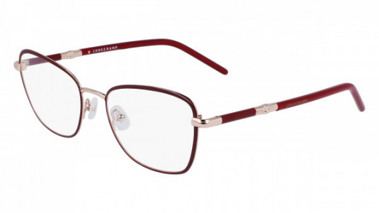 Longchamp LO2155 Eyeglasses, (772) ROSE GOLD/BURGUNDY