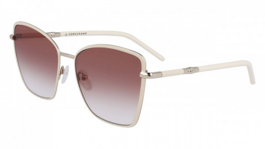 Longchamp LO167S Sunglasses, (108) WHITE/GRADIENT BROWN