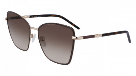 Longchamp LO167S Sunglasses, (209) BROWN/GRADIENT KHAKI