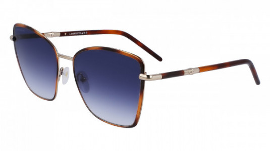 Longchamp LO167S Sunglasses, (223) HAVANA/GRADIENT BLUE