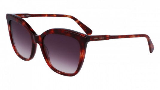 Longchamp LO729S Sunglasses, (640) RED HAVANA