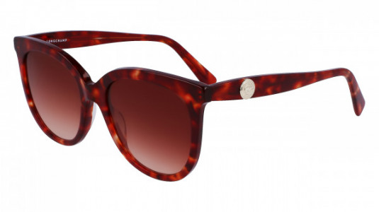 Longchamp LO731S Sunglasses, (640) RED HAVANA