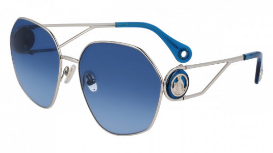 Lanvin LNV127S Sunglasses, (721) GOLD/GRADIENT BLUE