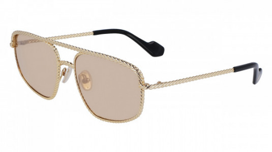 Lanvin LNV128S Sunglasses, (770) GOLD/GOLD MIRROR