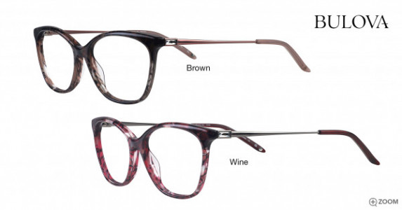 Bulova Morenci Eyeglasses, Brown