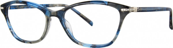 Vera Wang Tacita Eyeglasses, Cobalt Tortoise
