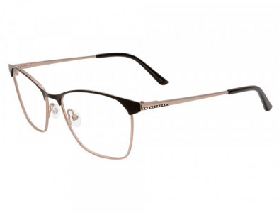 Café Boutique CB1085 Eyeglasses, C-3 Black/ Rose Gold