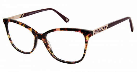 Jimmy Crystal ABRUZZO Eyeglasses, PLUM TORTOISE