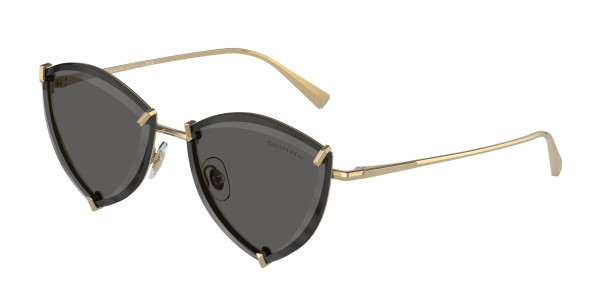 Tiffany & Co. TF3090 Sunglasses, 6002S4 GOLD DARK GREY (GOLD)