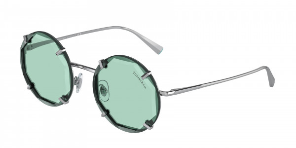 Tiffany & Co. TF3091 Sunglasses, 6001D9 SILVER LIGHT AZURE (SILVER)