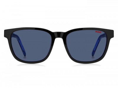 HUGO HG 1243/S Sunglasses, 0D51 BLK BLUE