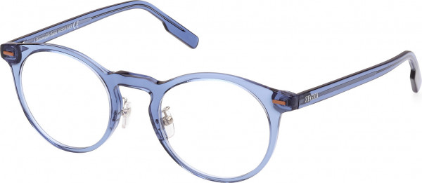 Ermenegildo Zegna EZ5249-H Eyeglasses, 090 - Shiny Blue / Shiny Blue