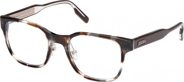 Ermenegildo Zegna EZ5253 Eyeglasses, 020 - Coloured Havana / Shiny Dark Brown