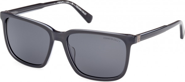 Kenneth Cole New York KC7264 Sunglasses, 92D - Shiny Black / Shiny Black