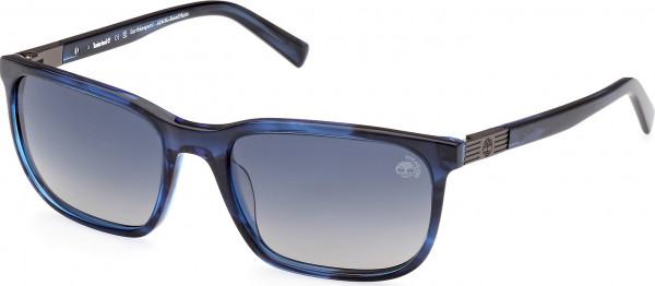 Timberland TB9318 Sunglasses, 90D - Shiny Blue / Shiny Blue