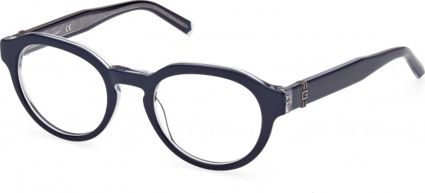 Guess GU50083 Eyeglasses, 092 - Blue/Monocolor / Blue/Monocolor